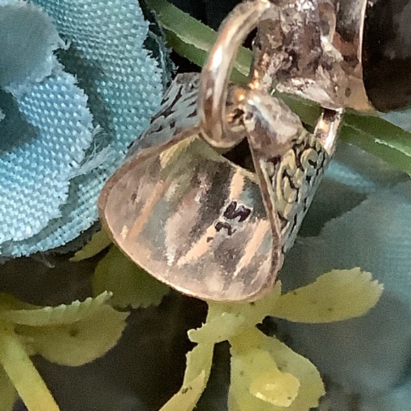 🌺 ROYAL LABRADORITE NECKLACE TRIPLE STONE PENDANT BOHO GYPSY GEMSTONE FESTIVAL - Picture 5 of 9